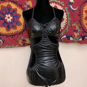 Kinky Patent Mini Dress